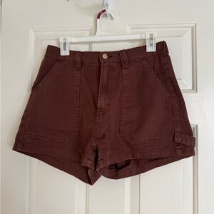 Wild Fable High Waist Brown Women's Shorts